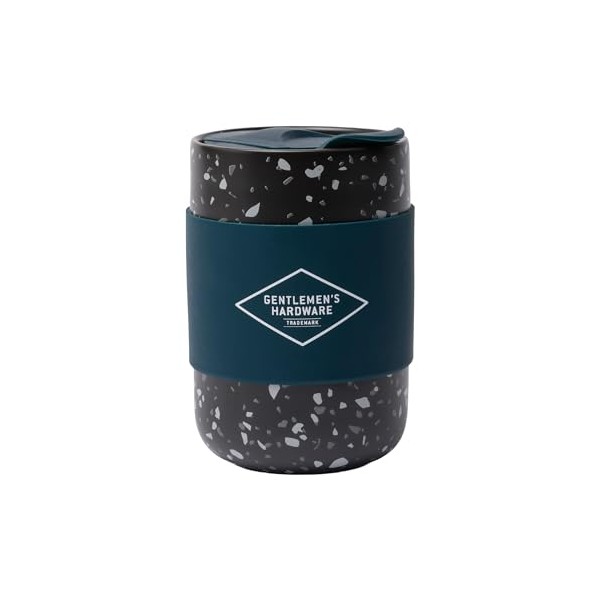 Gentlemen's Hardware Travel Mug Ceramic Cup with Silicone Sliding Lid