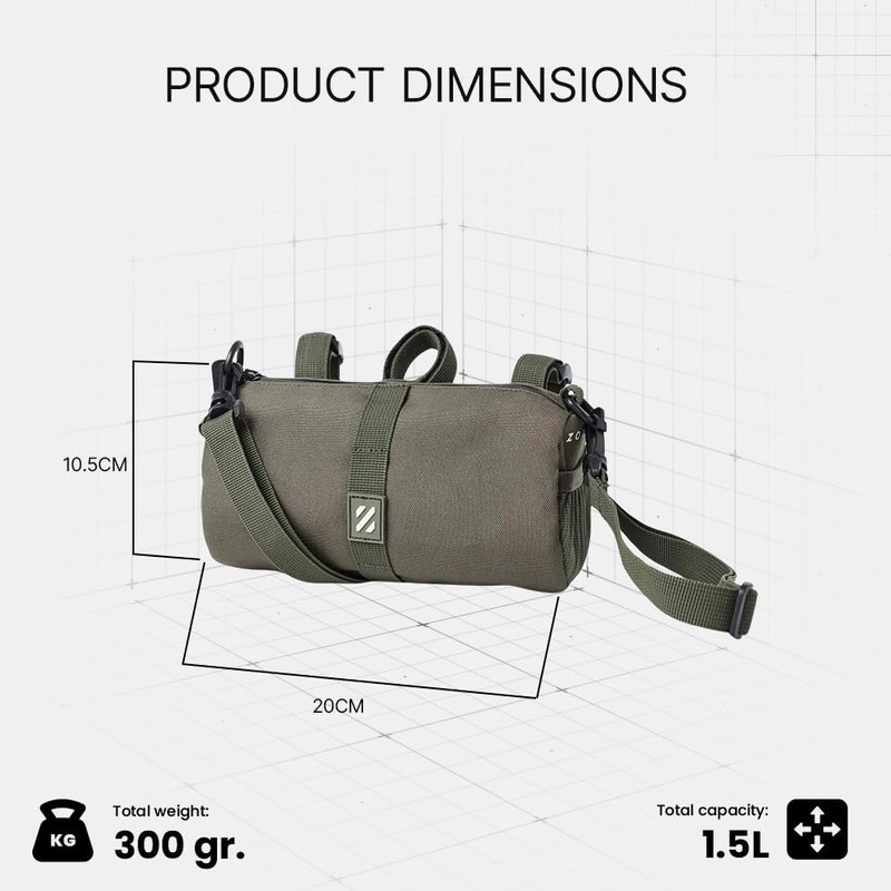 ZOTEKK Bicycle Handlebar Bag 1.5 L Practical Bicycle Handlebar Bag