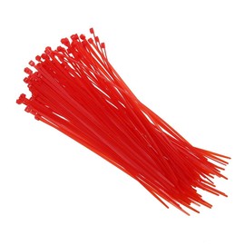100 Pack of Cable Ties Cable Tie 4,8x300 mm Red