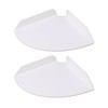 2pcs Wall Mount Floating Corner Shelves Quarter Round Hanging Corner