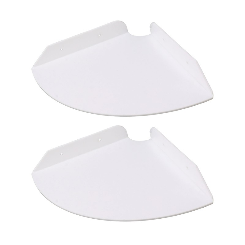 2pcs Wall Mount Floating Corner Shelves Quarter Round Hanging Corner