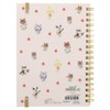 Sunstar Bungu Atsume Animal Crossing, Notebook, Ring, B6, Pink S2639548