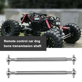 The Lord of the Tools 2PCS RC Car Metal Rear Dog Bone Accessory Spare Parts Compatible with Hosim 4WD 9130 RC Cars Accessories 69.1x9.8mm Silver Metal Dog Bone Drive Shafts
