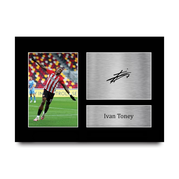 HWC Trading A4 Ivan Toney Brentford Gifts Printed Signed Autograph