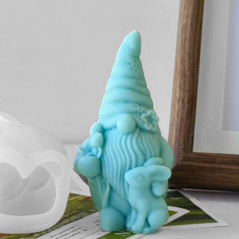 Gnome Design Silicone Mold, 1 Count DIY Candle Mold, Soap