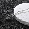925 Sterling Silver Urn Pendant Necklace Teardrop Cremation Jewelry for
