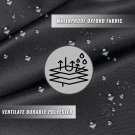 Bolsas de almacenamiento para cojín de patio al aire última intervensión, 68 pulgadas, impermeable, extragrande, funda para muebles de patio, bolsa de almacenamiento con asa y cierre