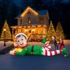 AerWo 10FT Christmas Inflatable Outdoor Decoration, Giant Lying Elf Inflatable