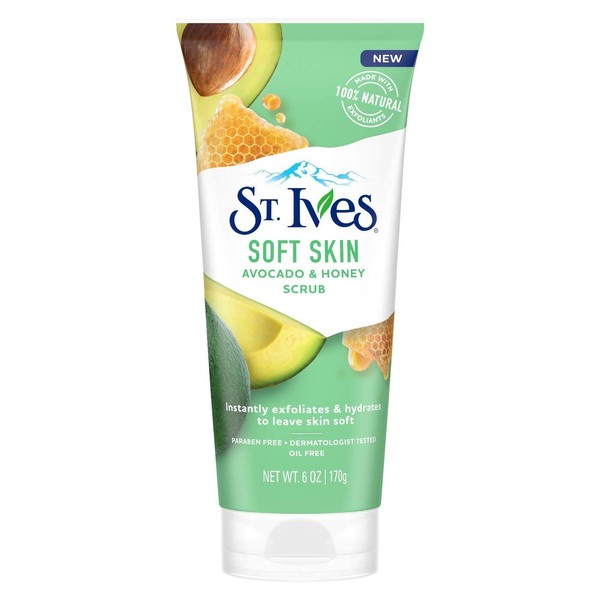St. Ives Avocado And Honey Scrub Facial Cleanser - 6 Ounce