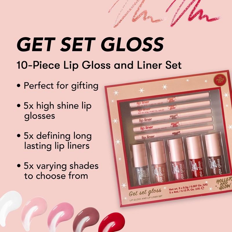 Holler and Glow Get Set Gloss Lip Liner and Lip