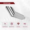 FGJQEFG 4 Inch Inlet 8 Inch Outlet Polished Stainless Steel