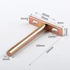 2PCS Floating Shelf Brackets,4inch T Shape Metal Brackets,Heavy Duty Hidden
