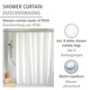 Wenko Shower Curtain 120x200 white, PEVA
