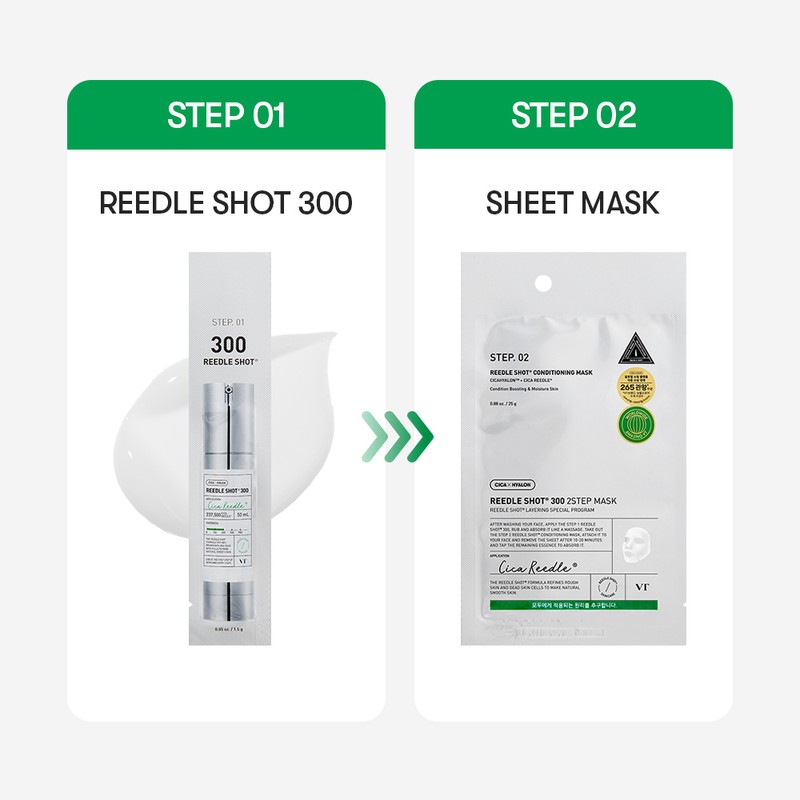 VT Reedle Shot 300 2Step Mask&nbsp;Sheet 1ea - VT Reedle
