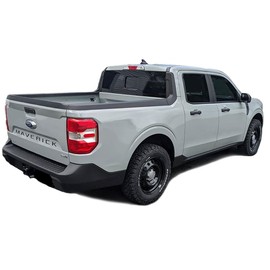 Original Maverick Tailgate Letters : Compatible with 2022-2025 Ford Maverick Tailgate Decals Name Vinyl Graphics Kit (Fits as Shown) (05 Silver Metallic – Wet Install)