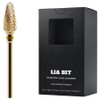 BESSIE Riabit soft gold cone XF nail drill bit, 1 piece, gold / BESSIE 리아비트 소프트골드콘 XF 네일드릴비트, 1개, 골드