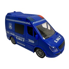 Ambulance Toy with Lights Sirens Doors Open Motion Clutch Fire Brigade Truck Lights and Sounds Flashing Lights Truck Police Van Emergency Vehicle Ready Intervention (Police)