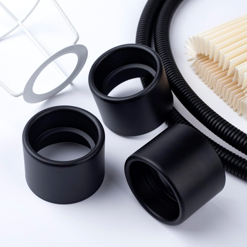 HINZIC 4Pcs Black Light Socket Shade Rings 1-1/2 Metal Lamp