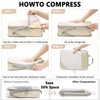POWZOO 8-Piece Compression Packing Cubes Set, Clothes Bags, Shoe Bags,