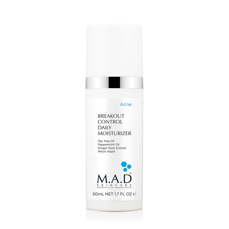 M.A.D Skincare Breakout Control Daily Moisturizer - For Acne Prone