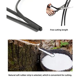 Flaconi 4 PCS Car Wiper Blade Refills,Wiper Refill,Windshield Wiper Blades Refills,Windshield Wiper Rubber Replacement,Windshield Wiper Refill,Suitable for Most Cars, Buses, Trucks, Vans