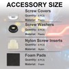 LivTee Rustproof License Plate Screws for Securing License Plates Frames