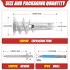 QCQIANG 240pcs Zinc Self-Drilling Drywall Anchors, Anchor and Screw Combination