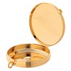 Holyart Pyxes and Burses: Gold plated pyx with engraved Last