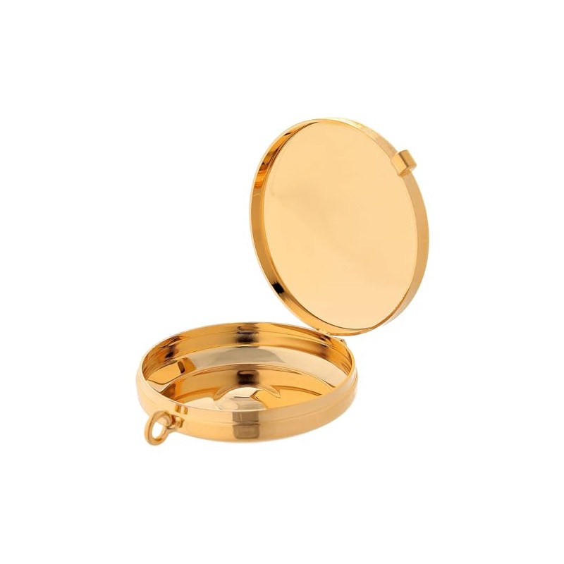 Holyart Pyxes and Burses: Gold plated pyx with engraved Last
