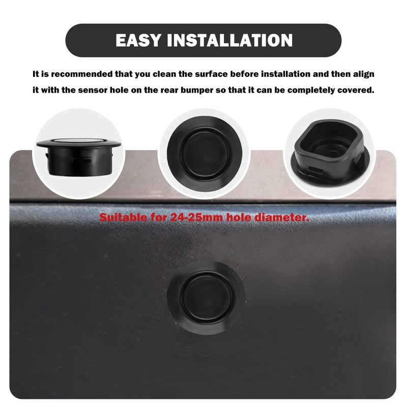 10PCS Car Rear Bumper Plugs for Radar Hole,Durable Bumper Hole