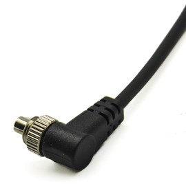 PROtastic 2.5mm to Male Flash PC Sync Coiled Cable, 30cm - 100cm Long.