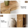 Tohomeor Entryway Console Table, Farmhouse Narrow Sofa Table Behind Couch,