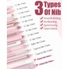 Four Candies Writing Ink Pens with Black & Pink Ink