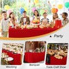 Hiasan Red Waterproof Fitted Tablecloths 1 Pack, 30 x 72