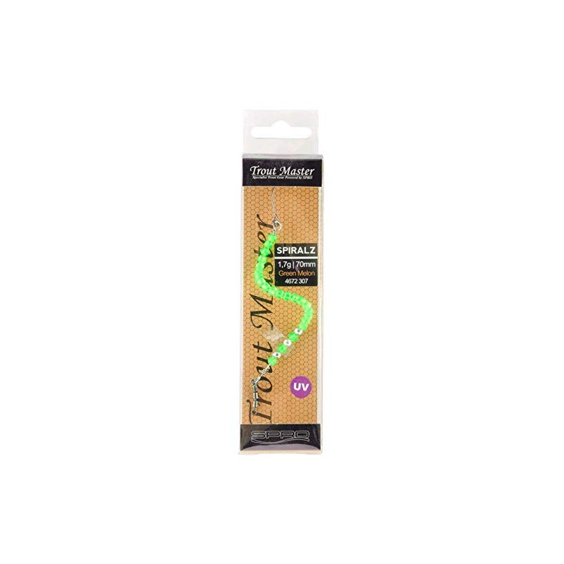 Trout Master Spiralz Spiral Bait for Trout Fishing, Colour: Black