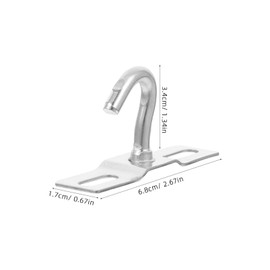 Operitacx 10 Stück Hakenzubehör Haken Zum Aufhängen Von Decken Klebehaken Verkleidungsklammern Marine Hardware Klammerhaken Schlaufenhaken Becherhaken Hängehaken Für Pflanzgefäße