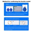 Reader Copier Duplicator, Black NFC Card Reader with UID Keyring