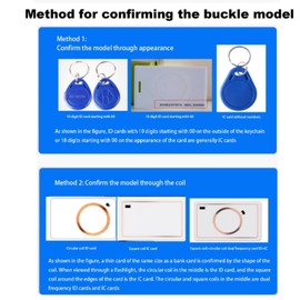 Reader Copier Duplicator, Black NFC Card Reader with UID Keyring HD 2.8 Inch Full Colour Screen Card Copier Writing Instrument Memory Card Accessories