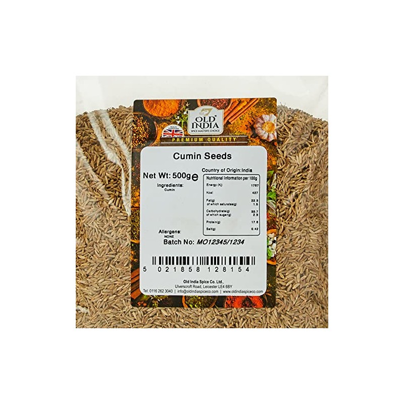 Old India Cumin Seeds 500g
