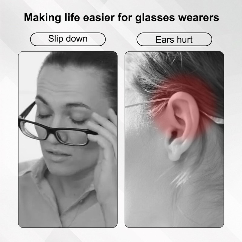 20 Pairs Silicone Glasses Ear Cushion, Anti Slip Eyeglass Ear