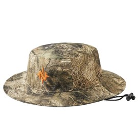 Nomad Men's Bucket Anti-Glare Hunting Hat with Moisture Wicking Fabric, Mossy Oak Migrate Camo, One Size