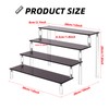Acrylic Riser Display Stand, Black 4 Tier Cupcake Stand Display