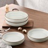 Herogo Stoneware Pasta Bowls Set of 4, 37 Ounce Large