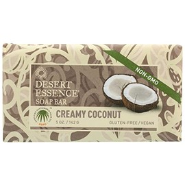 Desert Essence Soap Bar, Creamy Coconut, 5 Oz (Pack of 3)