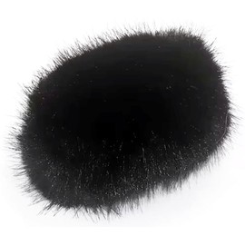 Audiofan Microphone Cover, General Purpose Microphone, Windshield, Fur Cover, Wind Noise, Noise Reduction, Shuffle, Size 2.2 x 1.6 inches (55 x 40 mm)