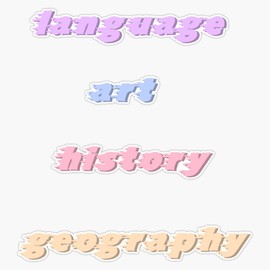 Magnet Colourful Creative School Subject Folder Labels Magnetic Vinyl Sticker 5"