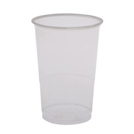 Cups, Cold, Drinking Cup w/Step, 8.5 Gross Ounces, 3.5" Height, Clear, RPET