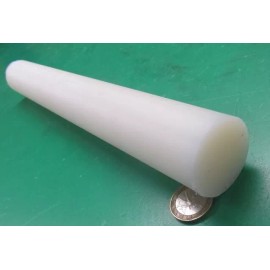 Ensinger Nylon 66 Round Rod, Natural Tint 1 1/2" Dia 1.50" x 12" Length