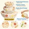3 Pcs Beeswax Bowl Covers for Bread Proofing, Reusable Sourdough