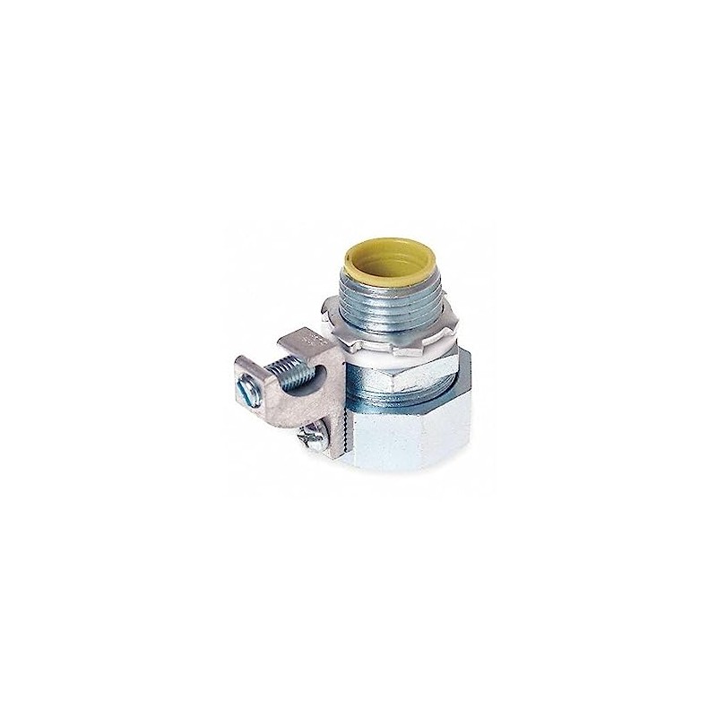 2 in. Liquid Tight Straight Connector, Insulated with Ground Lug